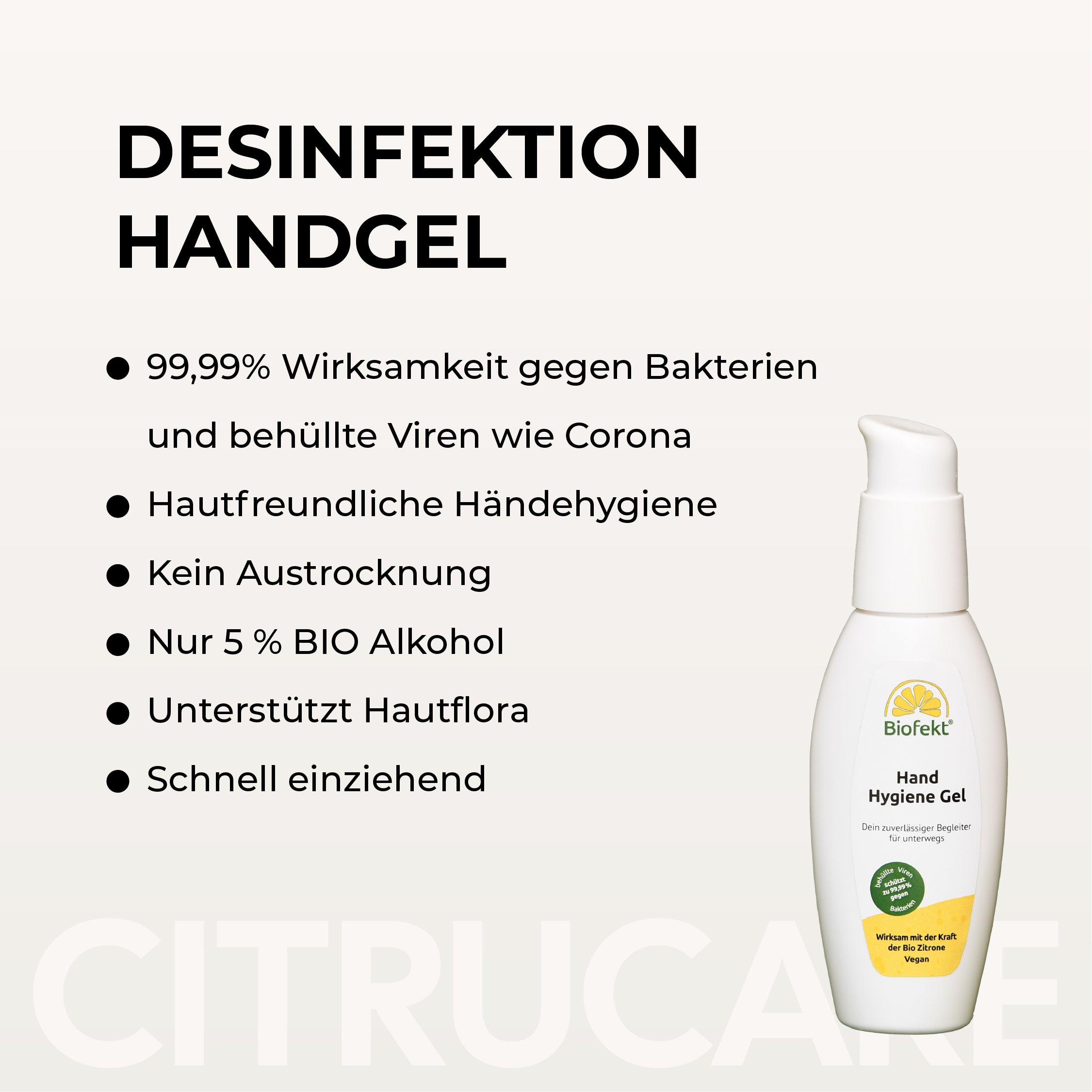 Desinfektion Handhygiene-Gel